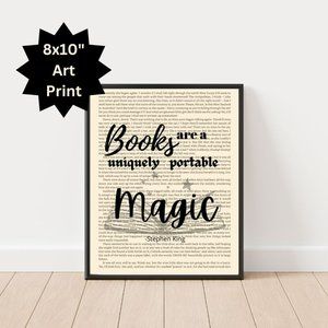 Book Quote Book Page Art Print